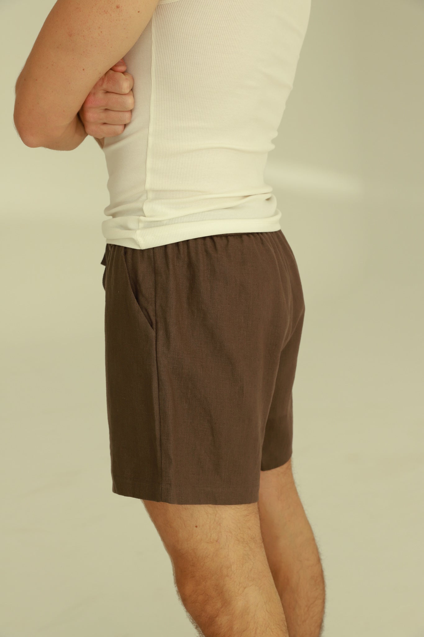 Spring Unisex Linen Shorts