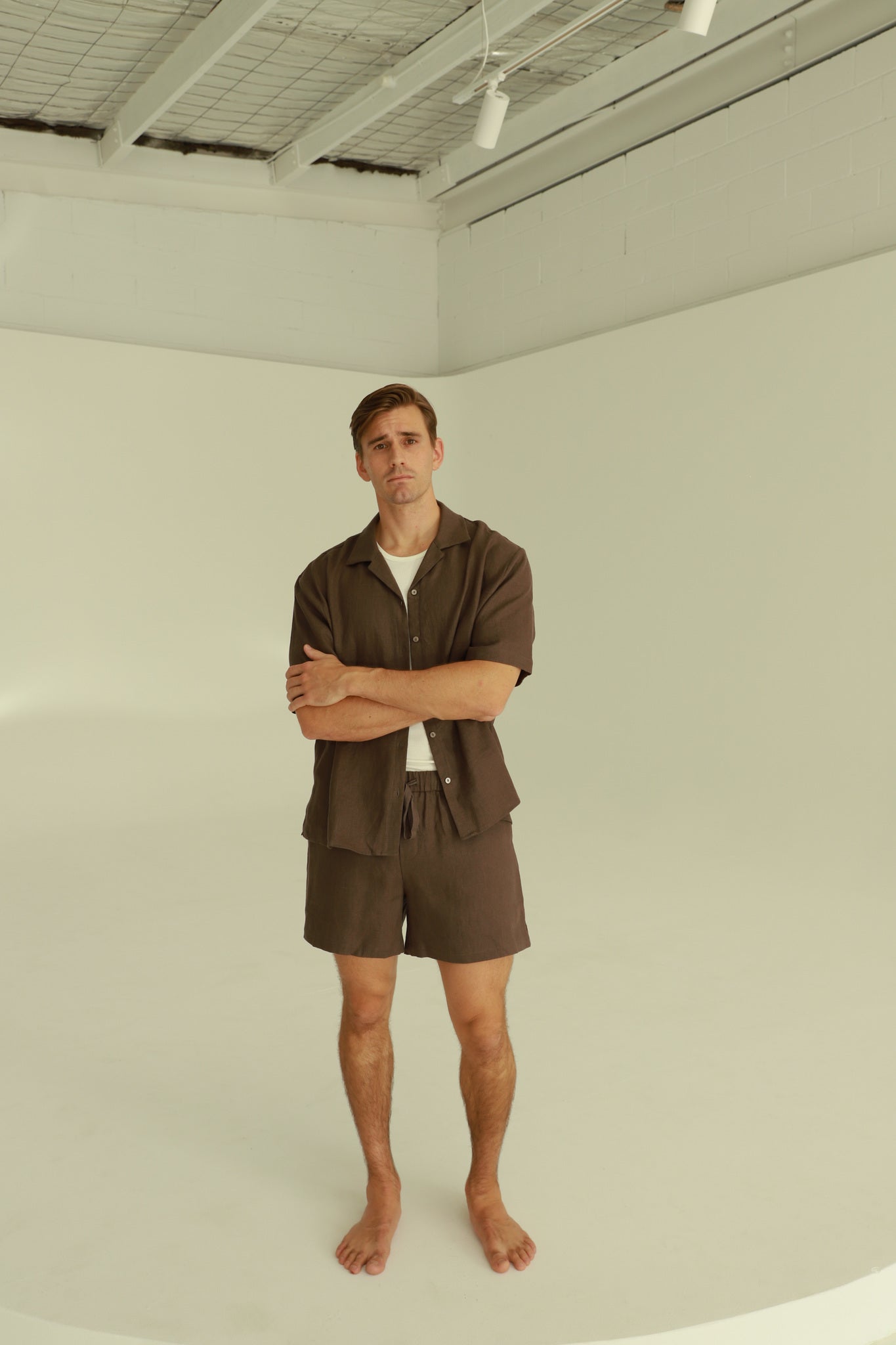 Spring Unisex Linen Shorts