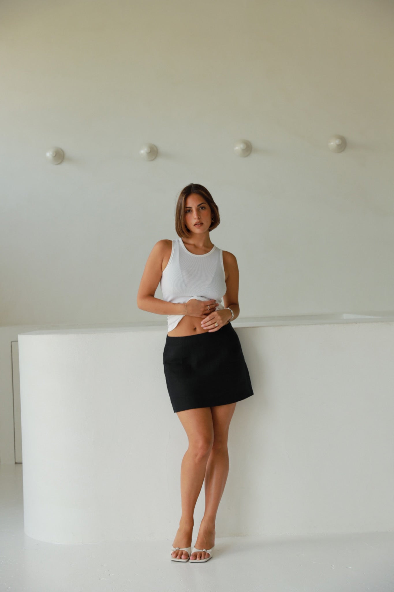 Velma Linen Mini Skirt